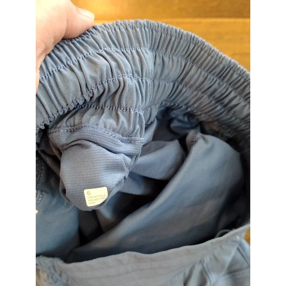 LULULEMON Women's Hotty Hot size 6 HR High Rise oasis blue 2.5